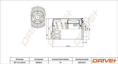 Dr!ve+ DP1110.13.0210 Číslo výrobce: DFF0210. EAN: 5907714168741.