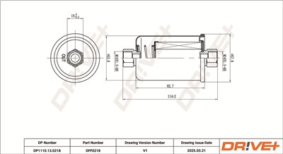 Dr!ve+ DP1110.13.0218 Číslo výrobce: DFF0218. EAN: 5907714168826.