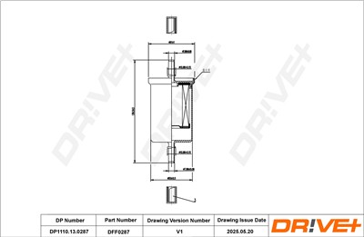 Dr!ve+ DP1110.13.0287 Číslo výrobce: DFF0287. EAN: 5907714169519.