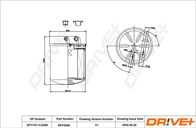 Dr!ve+ DP1110.13.0288 Číslo výrobce: DFF0288. EAN: 5907714169526.