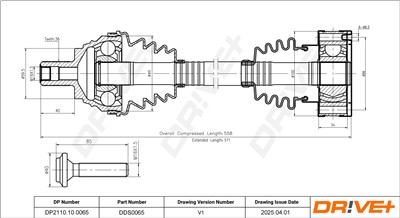 Dr!ve+ DP2110.10.0065 Číslo výrobce: DDS0065. EAN: 5907714188336.