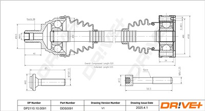 Dr!ve+ DP2110.10.0091 Číslo výrobce: DDS0091. EAN: 5907714188596.