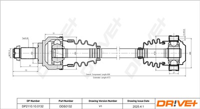 Dr!ve+ DP2110.10.0132 Číslo výrobce: DDS0132. EAN: 5907714189005.