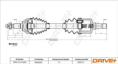 Dr!ve+ DP2110.10.0203 Číslo výrobce: DDS0203. EAN: 5907714189715.