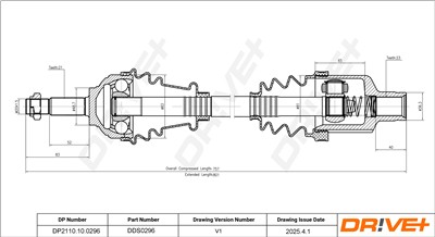 Dr!ve+ DP2110.10.0296 Číslo výrobce: DDS0296. EAN: 5907714190643.