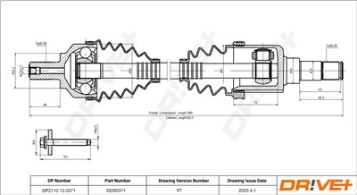 Dr!ve+ DP2110.10.0371 Číslo výrobce: DDS0371. EAN: 5907714191398.