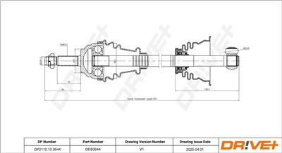 Dr!ve+ DP2110.10.0644 Číslo výrobce: DDS0644. EAN: 5907714194122.