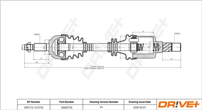 Dr!ve+ DP2110.10.0730 Číslo výrobce: DDS0730. EAN: 5907714194986.