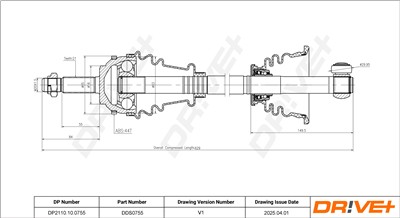 Dr!ve+ DP2110.10.0755 Číslo výrobce: DDS0755. EAN: 5907714195235.