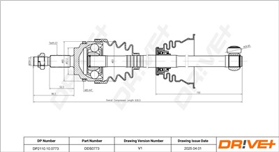 Dr!ve+ DP2110.10.0773 Číslo výrobce: DDS0773. EAN: 5907714195419.