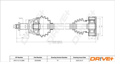 Dr!ve+ DP2110.10.0886 Číslo výrobce: DDS0886. EAN: 5907714196546.