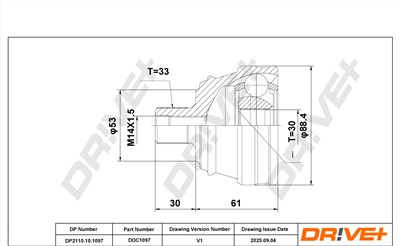 Dr!ve+ DP2110.10.1097 Číslo výrobce: DDC1097. EAN: 5907714180903.