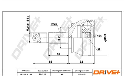 Dr!ve+ DP2110.10.1186 Číslo výrobce: DDC1186. EAN: 5907714181795.