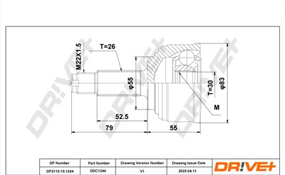 Dr!ve+ DP2110.10.1244 Číslo výrobce: DDC1244. EAN: 5907714182372.