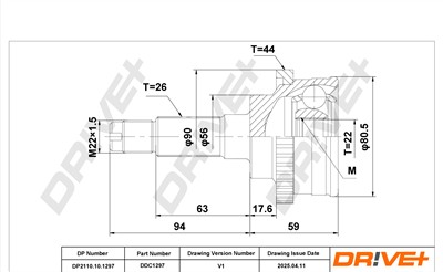 Dr!ve+ DP2110.10.1297 Číslo výrobce: DDC1297. EAN: 5907714182907.