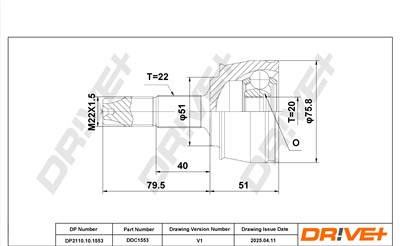 Dr!ve+ DP2110.10.1553 Číslo výrobce: DDC1553. EAN: 5907714185465.