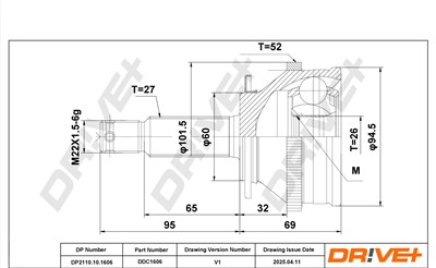 Dr!ve+ DP2110.10.1606 Číslo výrobce: DDC1606. EAN: 5907714185991.