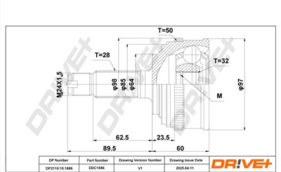 Dr!ve+ DP2110.10.1886 Číslo výrobce: DDC1886. EAN: 5907714186950.