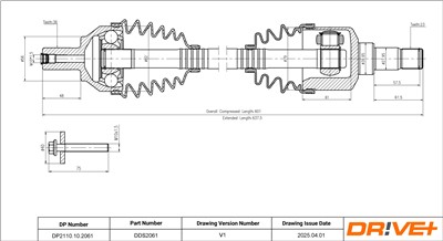 Dr!ve+ DP2110.10.2061 Číslo výrobce: DDS2061.