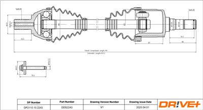 Dr!ve+ DP2110.10.2243 Číslo výrobce: DDS2243. EAN: 7630556912330.