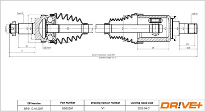 Dr!ve+ DP2110.10.2287 Číslo výrobce: DDS2287. EAN: 7630556916369.