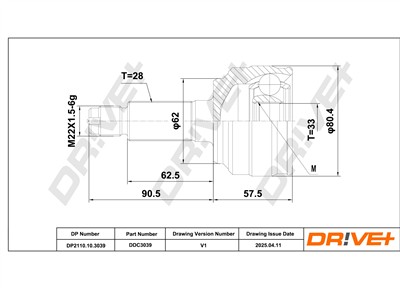 Dr!ve+ DP2110.10.3039 Číslo výrobce: DDC3039. EAN: 0.