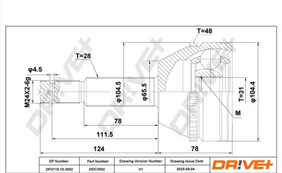 Dr!ve+ DP2110.10.3092 Číslo výrobce: DDC3092. EAN: 0.