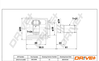 Dr!ve+ DP2110.10.3099 Číslo výrobce: DDC3099. EAN: 0.