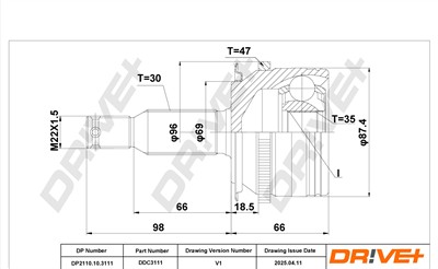Dr!ve+ DP2110.10.3111 Číslo výrobce: DDC3111. EAN: 0.