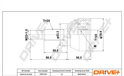 Dr!ve+ DP2110.10.3124 Číslo výrobce: DDC3124. EAN: 0.