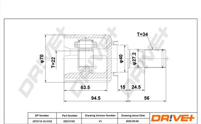 Dr!ve+ DP2110.10.3152 Číslo výrobce: DDC3152. EAN: 0.