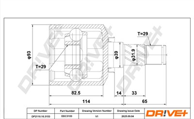 Dr!ve+ DP2110.10.3153 Číslo výrobce: DDC3153. EAN: 0.