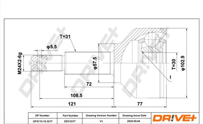 Dr!ve+ DP2110.10.3217 Číslo výrobce: DDC3217. EAN: 0.