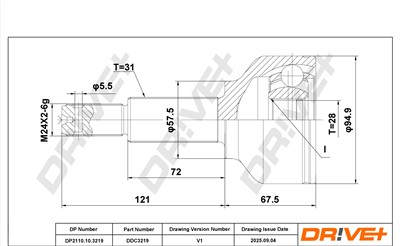 Dr!ve+ DP2110.10.3219 Číslo výrobce: DDC3219. EAN: 0.