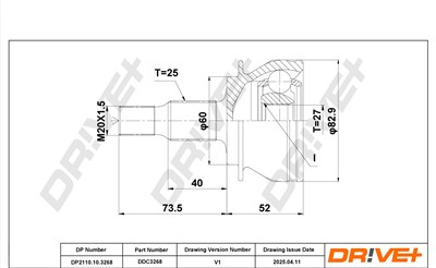 Dr!ve+ DP2110.10.3268 Číslo výrobce: DDC3268. EAN: 7630556930051.