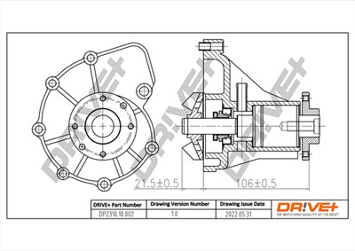 Dr!ve+ DP2310.10.002 Číslo výrobce: DCW0002. EAN: 7640250072254.