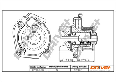 Dr!ve+ DP2310.10.004 Číslo výrobce: DCW0004. EAN: 7640250072278.