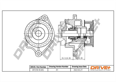 Dr!ve+ DP2310.10.005 Číslo výrobce: DCW0005. EAN: 7640250072285.