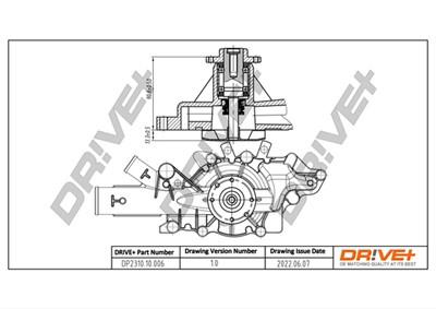 Dr!ve+ DP2310.10.006 Číslo výrobce: DCW0006. EAN: 7640250072292.