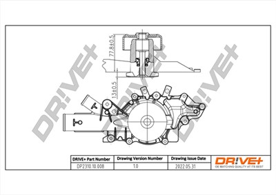 Dr!ve+ DP2310.10.008 Číslo výrobce: DCW0008. EAN: 7640250072315.