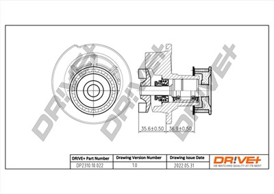 Dr!ve+ DP2310.10.022 Číslo výrobce: DCW0022. EAN: 7640250072452.