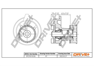 Dr!ve+ DP2310.10.036 Číslo výrobce: DCW0036. EAN: 7640250072599.