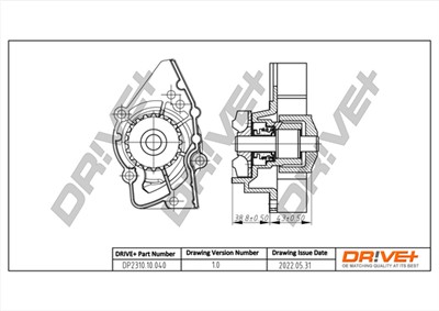 Dr!ve+ DP2310.10.040 Číslo výrobce: DCW0040. EAN: 7640250072636.