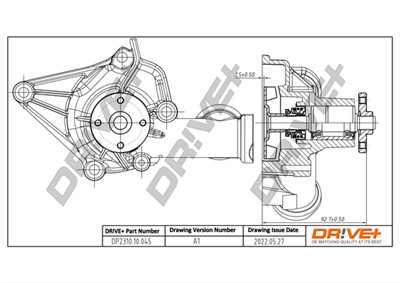 Dr!ve+ DP2310.10.045 Číslo výrobce: DCW0045. EAN: 7640250072681.