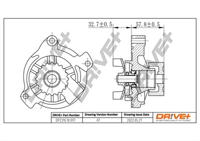 Dr!ve+ DP2310.10.097 Číslo výrobce: DCW0097. EAN: 7640250073206.