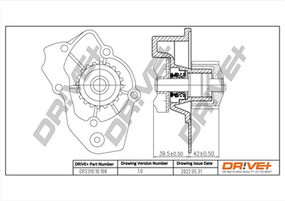 Dr!ve+ DP2310.10.108 Číslo výrobce: DCW0108. EAN: 7640250073312.