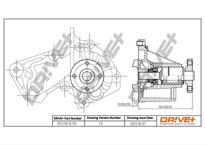 Dr!ve+ DP2310.10.116 Číslo výrobce: DCW0116. EAN: 7640250073398.