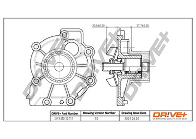 Dr!ve+ DP2310.10.117 Číslo výrobce: DCW0117. EAN: 7640250073404.
