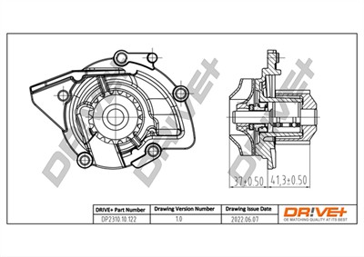 Dr!ve+ DP2310.10.122 Číslo výrobce: DCW0122. EAN: 7640250073459.
