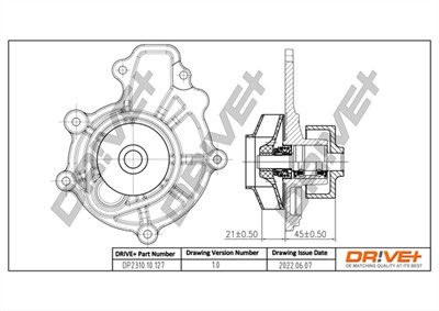 Dr!ve+ DP2310.10.127 Číslo výrobce: DCW0127. EAN: 7640250073503.